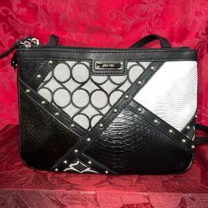Nine West‎ Cross Body Purse Black and White